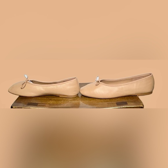 NWOB Everlane The Ballet Flat in Blush Tan Italian Leather with Square Toe, 9.5 - Picture 7 of 16